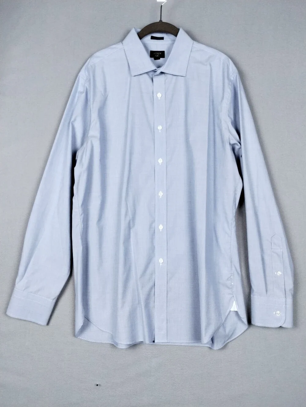 JCrew Ludlow Classic Button Up Long Sleeve Dress Shirt Blue Size 16 1/2, 35